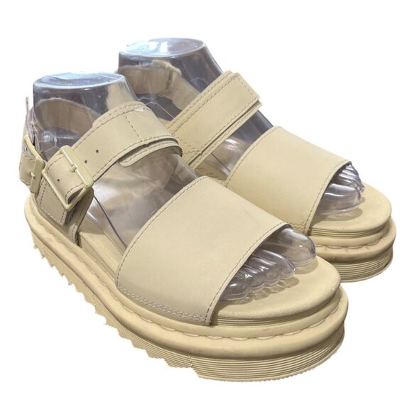 Dr. Doc Martens Voss Mono Sandals Yellow Womens Size EU 37 US 6 - Picture 2 of 9